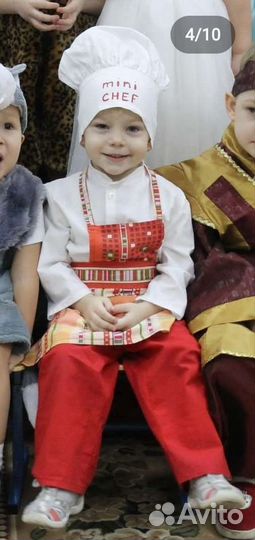 Новогодний костюм поварëнка детский размер 92-98