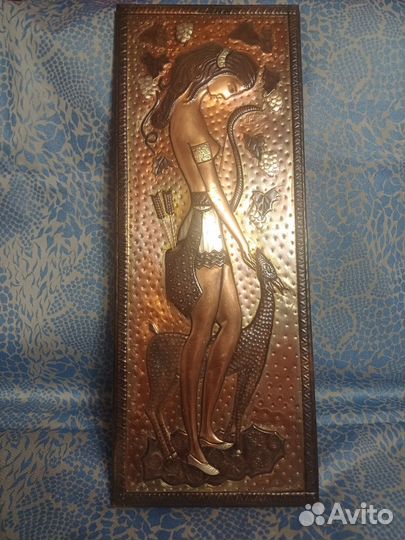 Картина медная чеканка СССР