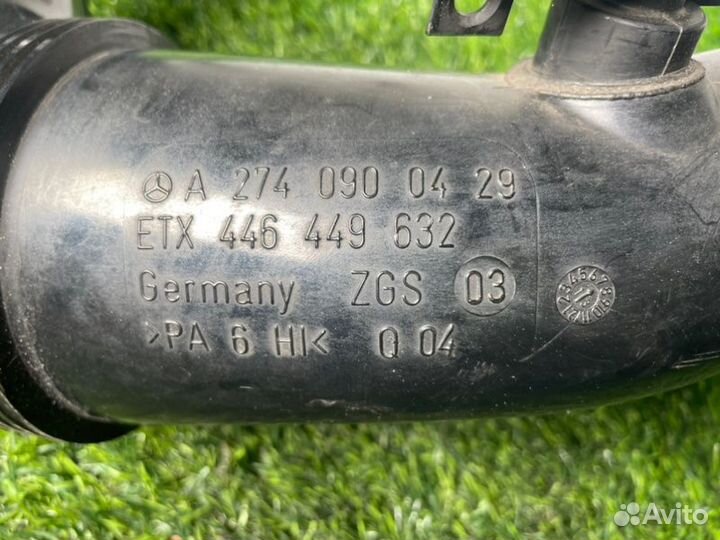 Патрубок воздушного фильтра Mercedes-Benz E-Class