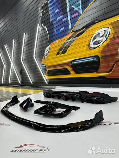 Комплект обвеса Сплиттер Диффузор W222 S222 AMG рестайлинг