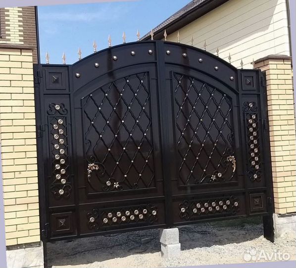 Кованые ворота под ключ с установкой