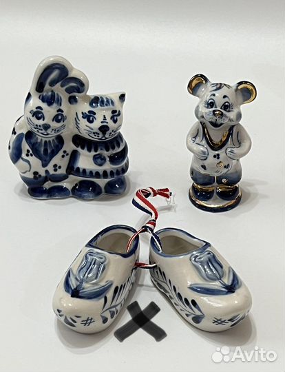 Статуэтки фигурки Гжель