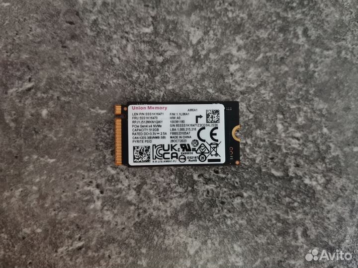 SSD 512 Гб M.2 2242