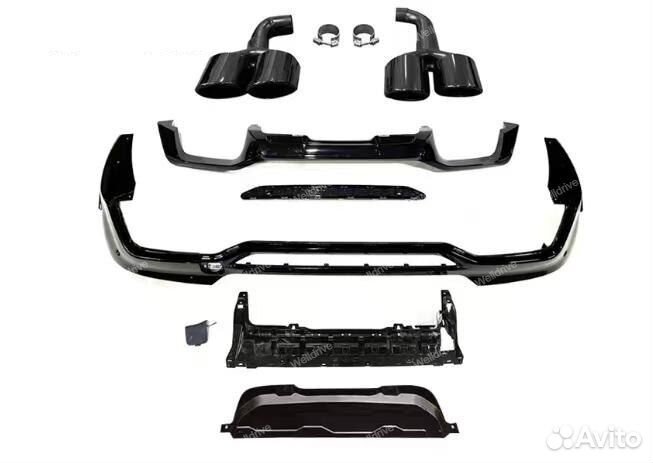 Диффузор BMW X4 G02 дорест с насадками тюнинг