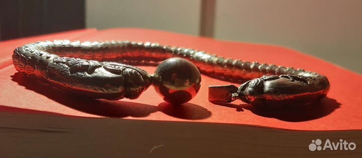 Старинный серебряный браслет