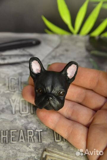 Французский бульдог фигурка