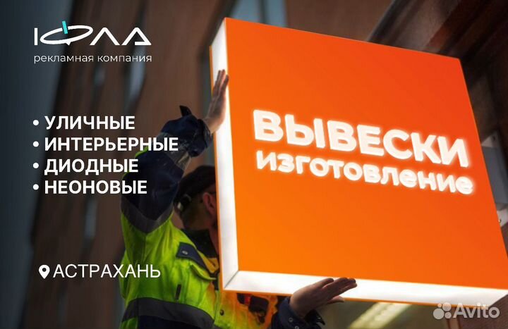 Вывески, объемные световые буквы, световые короба