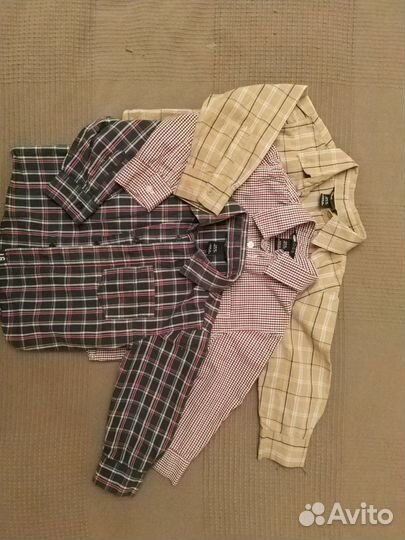 Рубашки для мальчиков 3 шт