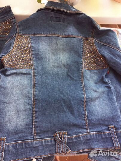 Джинсовый костюм детский женский