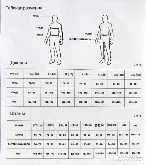 Мотокостюм для мотокросса и эндуро