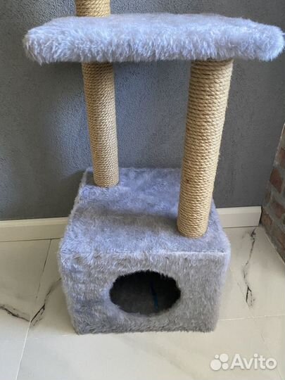 Когтеточка домик для кошки новый