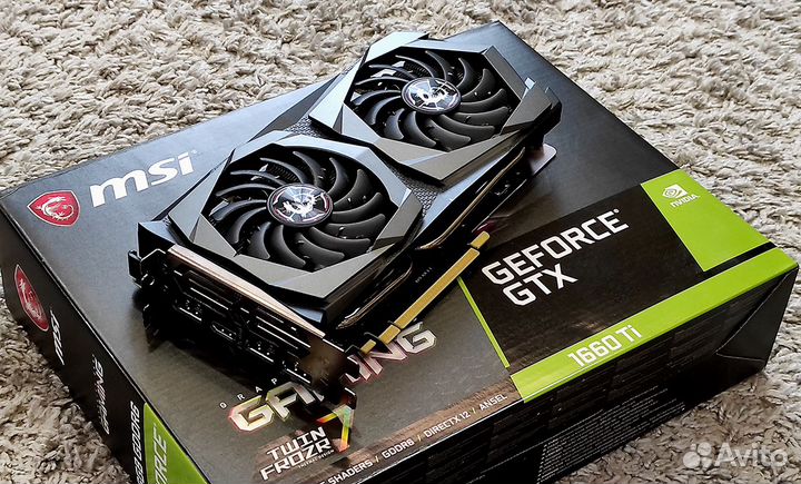 Видеокарта MSI GeForce GTX 1660 Ti Gaming 6G