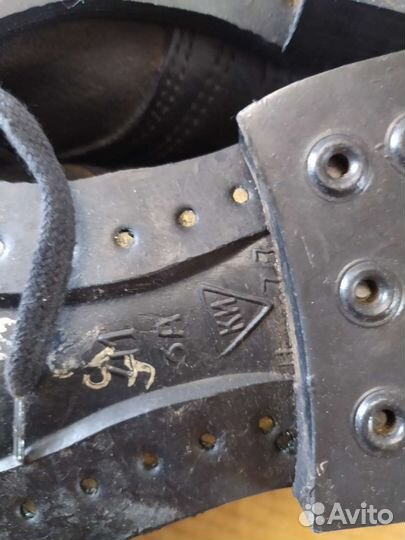 Ботинки СССР кожаные на гвоздях