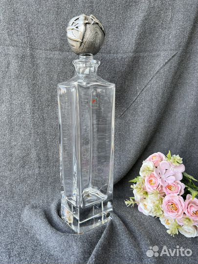 Графин, штоф хрустальный, винтаж Европа