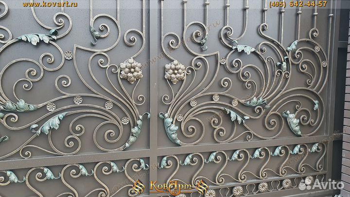 Купить кованые ворота распашные