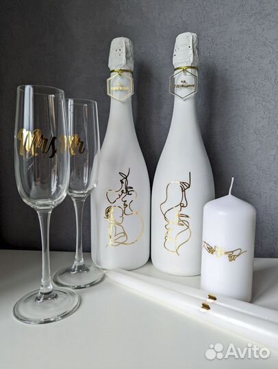 Свадебный набор (ручная работа)