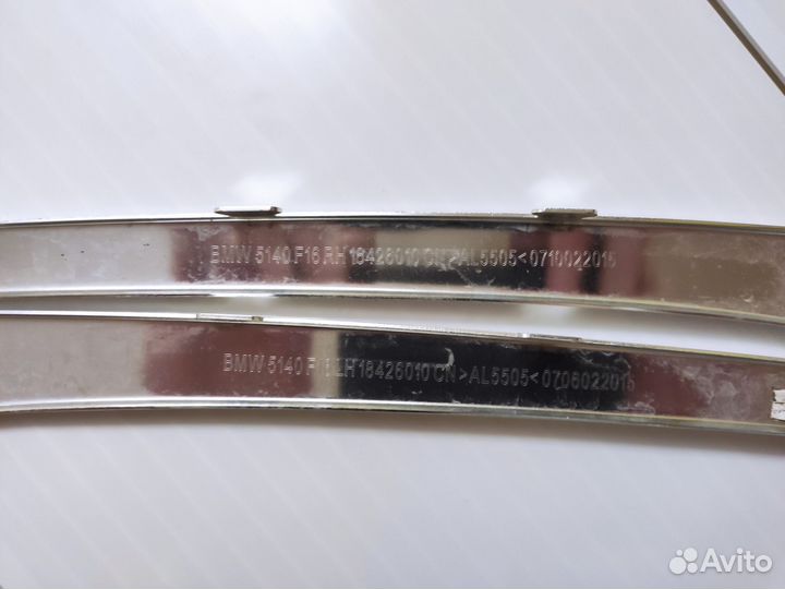 Молдинги боковых стекол (левый/правый) BMW X6(F16)
