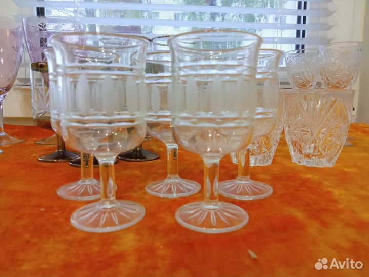 Фужеры, рюмки, хрусталь СССР