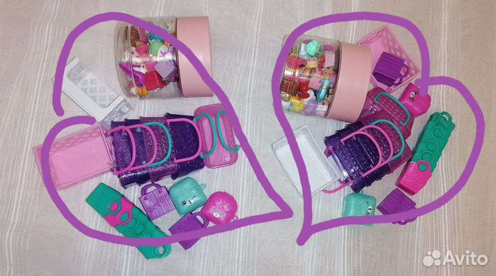 Коллекция shopkins фигурки, ящички, корзинки