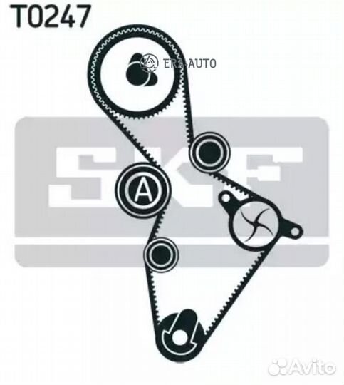 SKF vkma 01222 Комплект ремня грм