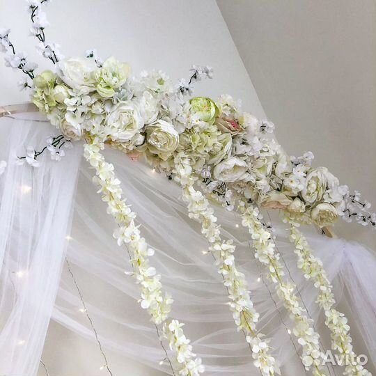 Фотозона с цветами арка свадебная круг с цветами