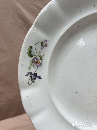 Тарелка, блюдо кузнецово-тверь.Г Ф. им.калинина