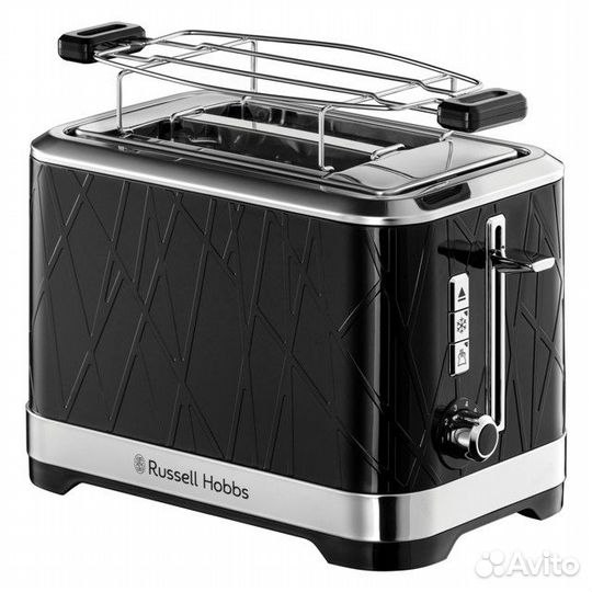 Тостер russell hobbs 28091-56 1050Вт 2реж. черный