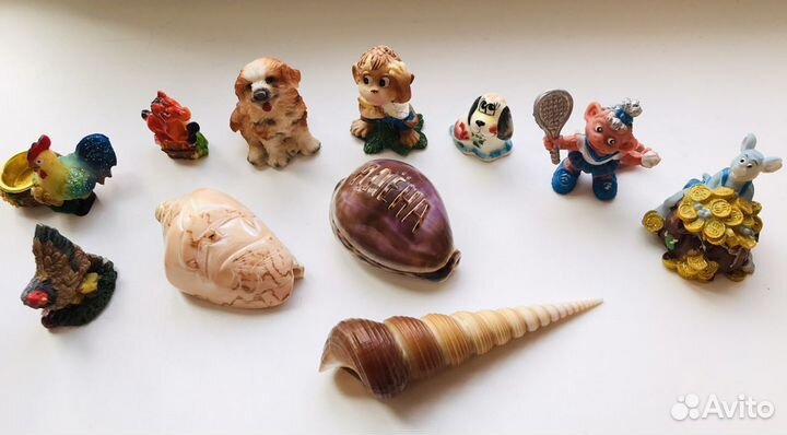 Ракушки и фигурки