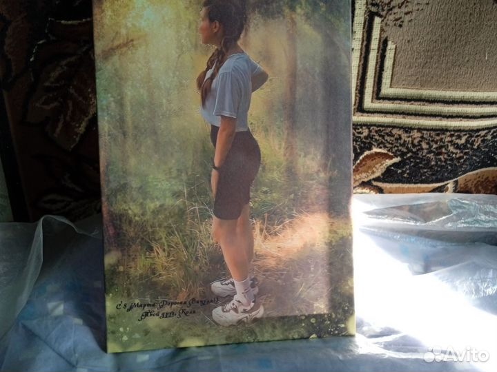 Картина, девочка на природе