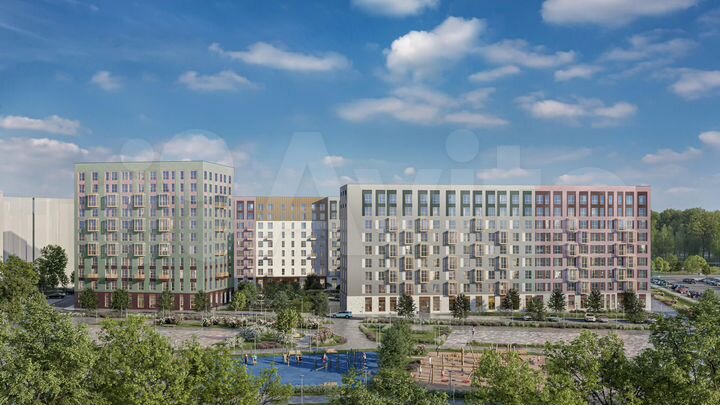 2-к. квартира, 34,3 м², 6/9 эт.