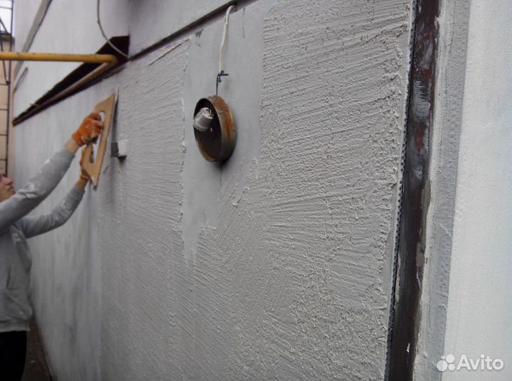 Фасадная штукатурка с исчезым эффектом