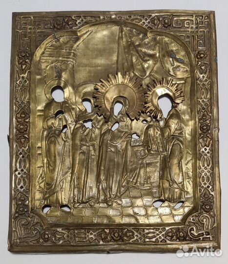 Оклад на икону Сретение Господне