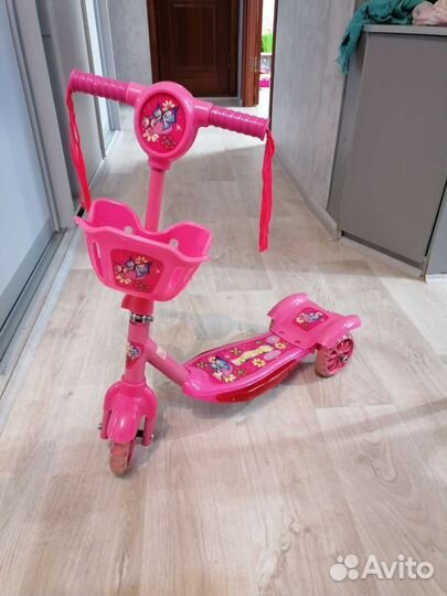 Самокат детский трехколесный бу