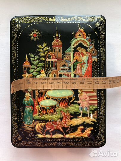 Шкатулки лаковая миниатюра