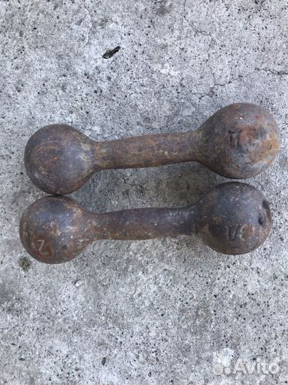 Гантели по 2 кг СССР