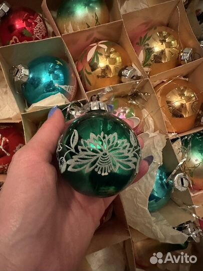 Елочные игрушки СССР советские набором