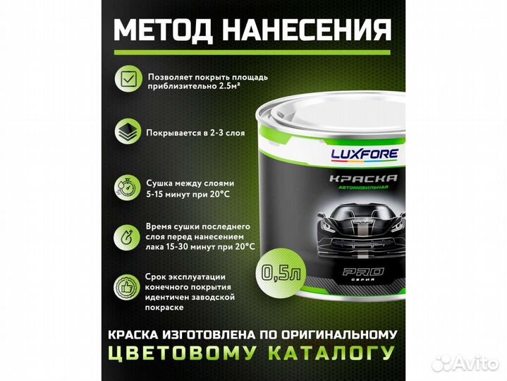 Краска Luxfore 0,5л. (Suzuki ZRL Smorky Green 2)