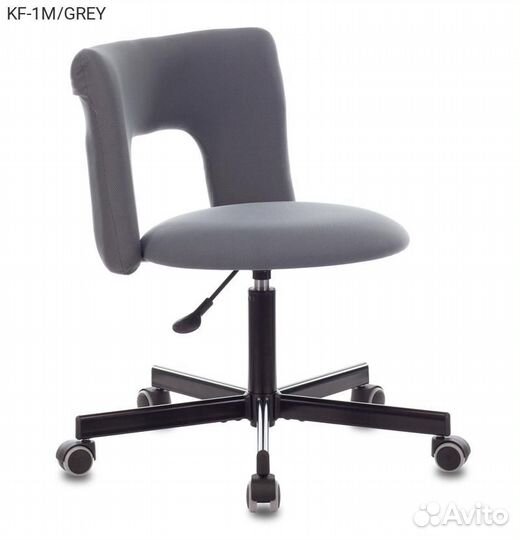 Кресло для операторов бюрократ KF-1M Серый, ткань