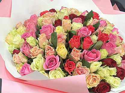 Цветы.Букет из 101 розы с доставкой в Иркутске