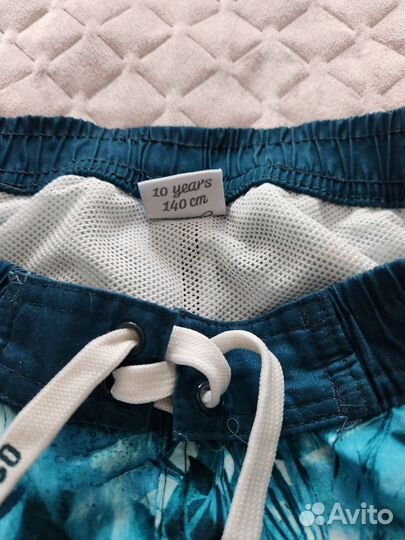 Шорты пляжные, детские размер 140