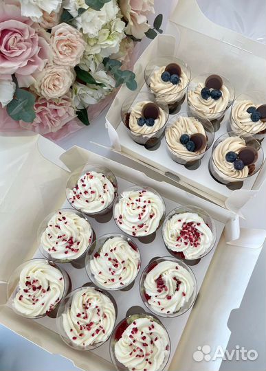 Трайфлы бенто клубника в шоколаде торт