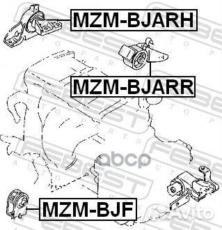 Подушка двигателя (гидравлическая) прав MZM