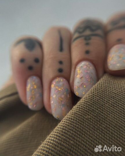 Маникюр гель лак наращивание