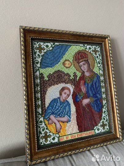 Икона бисером ручная работа
