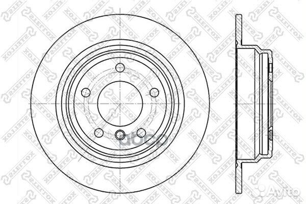 Диск тормозной задний BMW E39 2.0-2.5TD M47/M51