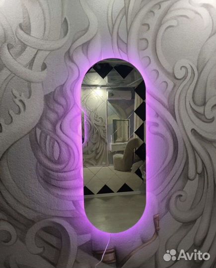 Зеркало с подсветкой и пультом управления