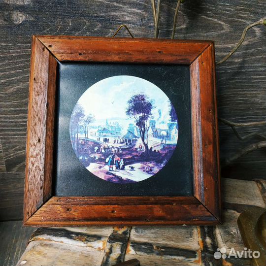 Антиквариат из Европы. Эстампы Времена Года