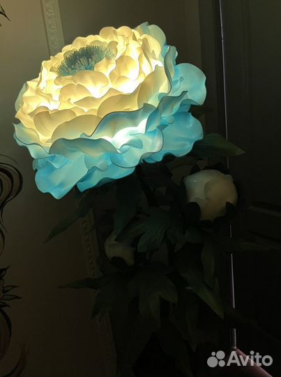 Пион светильник,композиция