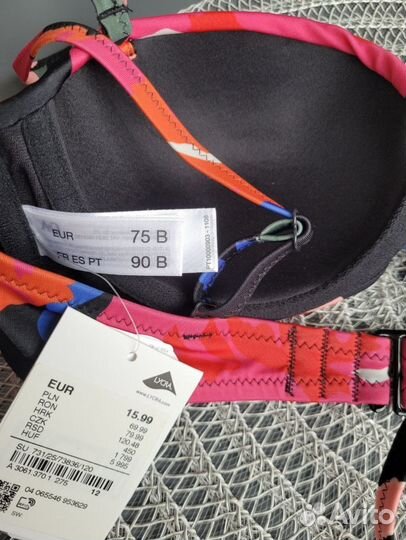 Бюстгальтер купальника 75В