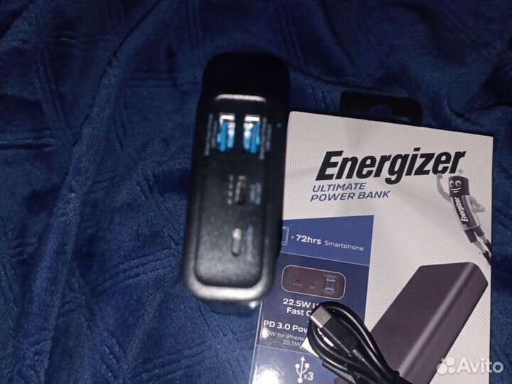 Повербанк 20000 мАч.Енрджайзер. Быстрая зарядка